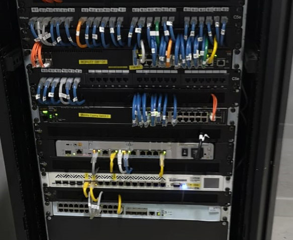Cable management in Cape Town organizing network cables for clean and efficient setup